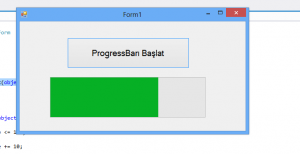 C# ProgressBar Kullanımı Resimli Anlatım